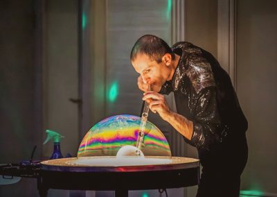 Шоу мыльных пузырей в санатории Заря в городе Кисловодске - фотография