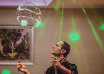 Шоу мыльных пузырей в санатории Заря в городе Кисловодске - фотография