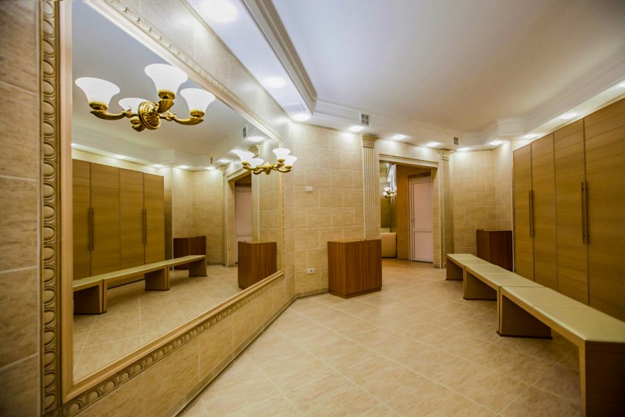 Раздевалка сауны в санатории Заря в городе Кисловодске - фотография