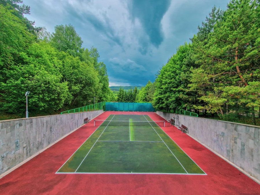 Спортплощадка в санатории Заря в городе Кисловодске - фотография