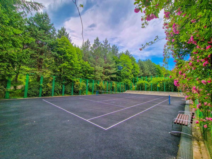 Спортплощадка в санатории Заря в городе Кисловодске - фотография