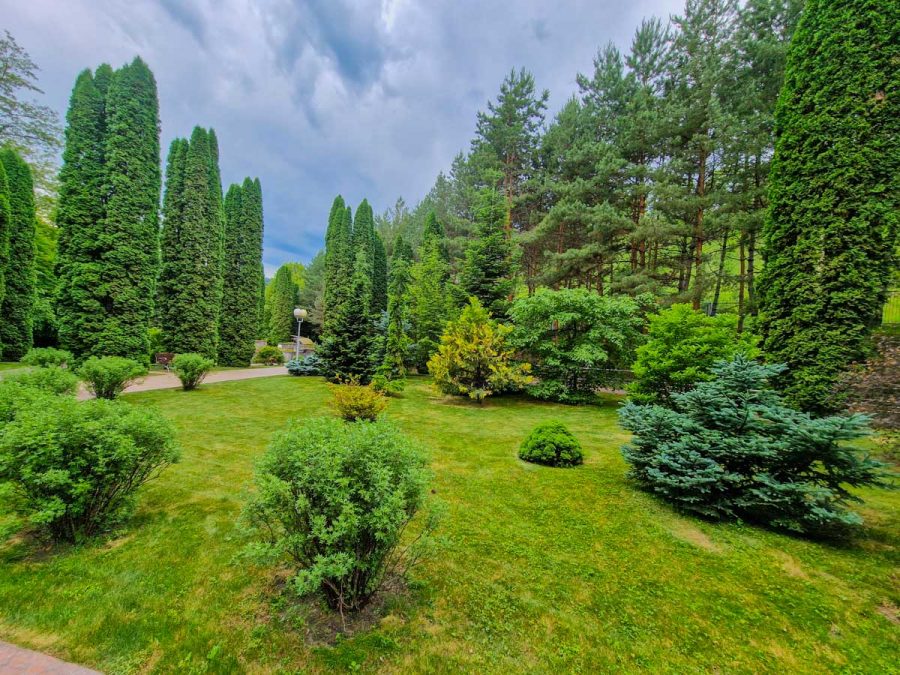 Территория в санатории Заря в городе Кисловодске - фотография