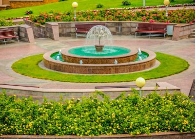 Фонтан в санатории Заря в городе Кисловодске - фотография