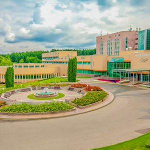 Фонтан в санатории Заря в городе Кисловодске - фотография